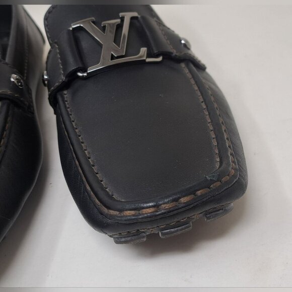Louis Vuitton Monte Carlo Driving Loafers Shoes Chocolate Brown Leather 8.5 US - Picture 16 of 16